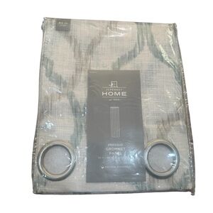JCPenney Home Presidio Grommet Panel in sea / multi sheer 84"